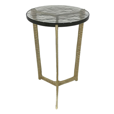 22" Bennington Tall Recycled Glass Accent Table - Al Rugaib Furniture
