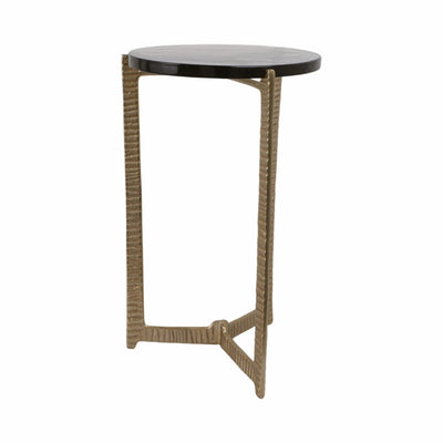 22" Bennington Tall Recycled Glass Accent Table - Al Rugaib Furniture