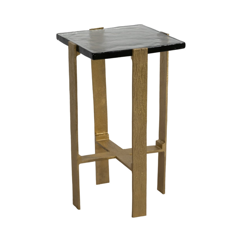 22" Kelpine Short Gold Accent Table - Al Rugaib Furniture