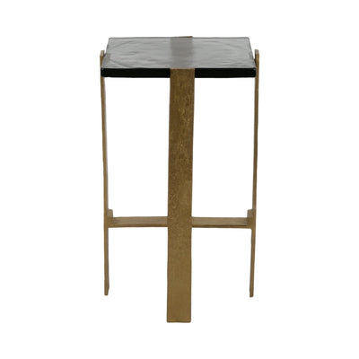 22" Kelpine Short Gold Accent Table - Al Rugaib Furniture