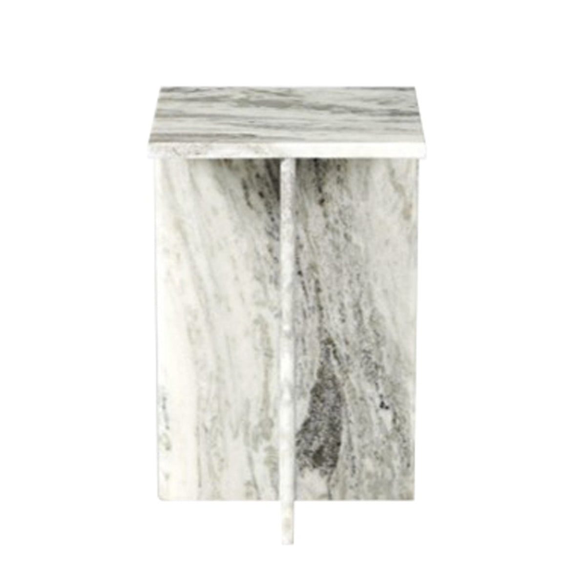 22" ROMMI SMALL MARBLE TABLE, WHITE Accent & End Tables| Sagebrook Home
