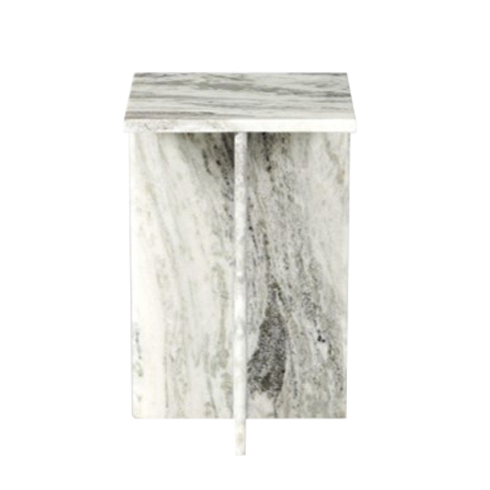 22" ROMMI SMALL MARBLE TABLE, WHITE Accent & End Tables| Sagebrook Home