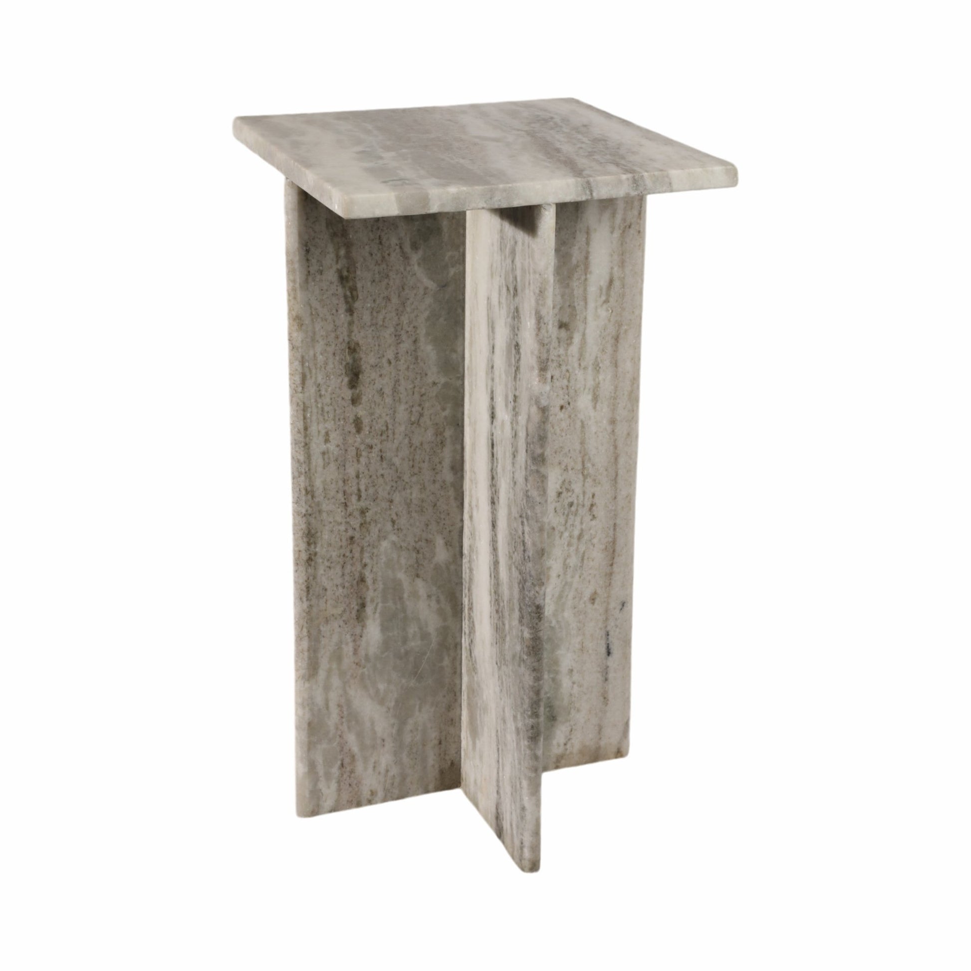 22" ROMMI SMALL MARBLE TABLE, WHITE Accent & End Tables| Sagebrook Home