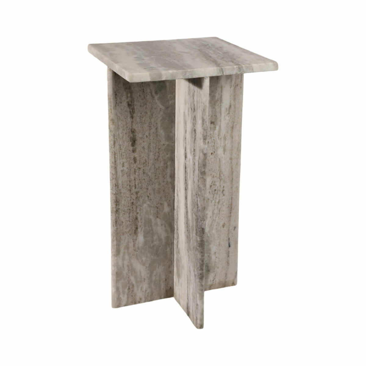 22" ROMMI SMALL MARBLE TABLE, WHITE Accent & End Tables| Sagebrook Home
