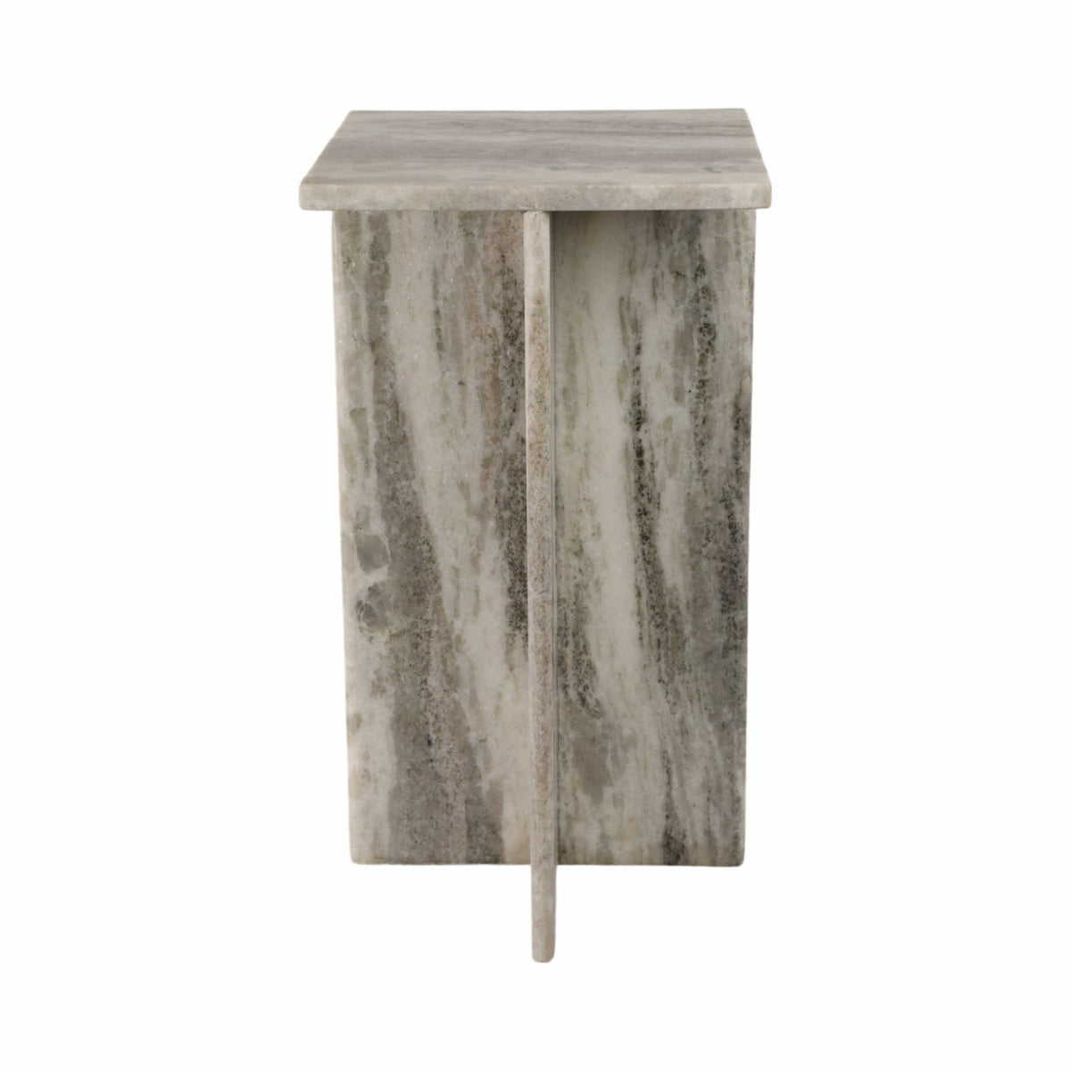 22" ROMMI SMALL MARBLE TABLE, WHITE Accent & End Tables| Sagebrook Home