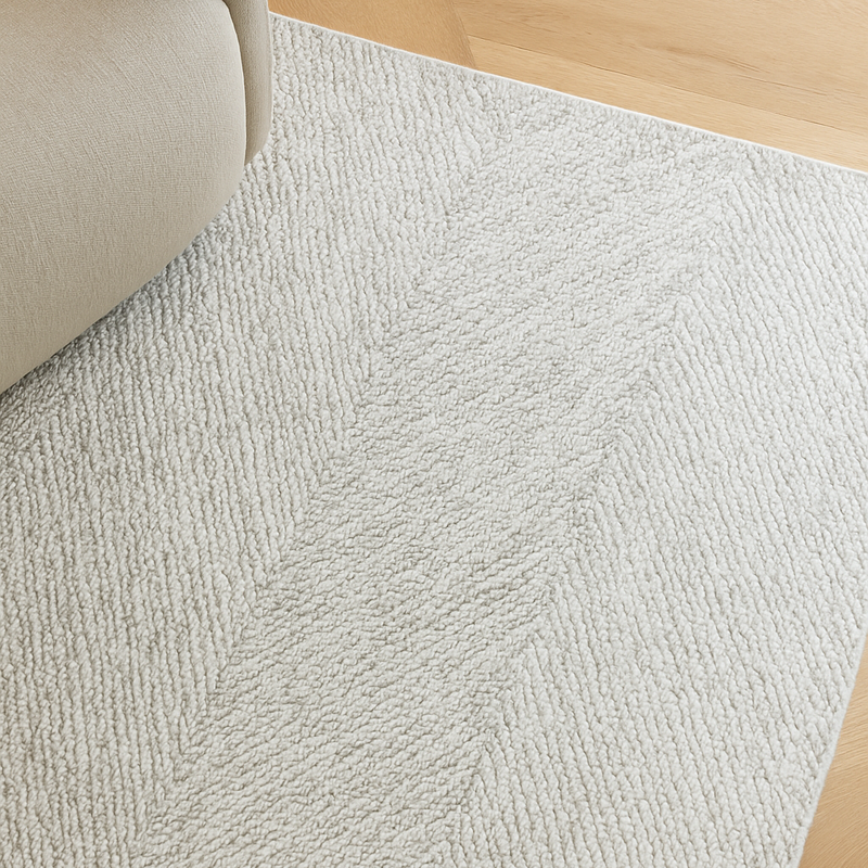 Oversized Cloud Knit Cream Rug