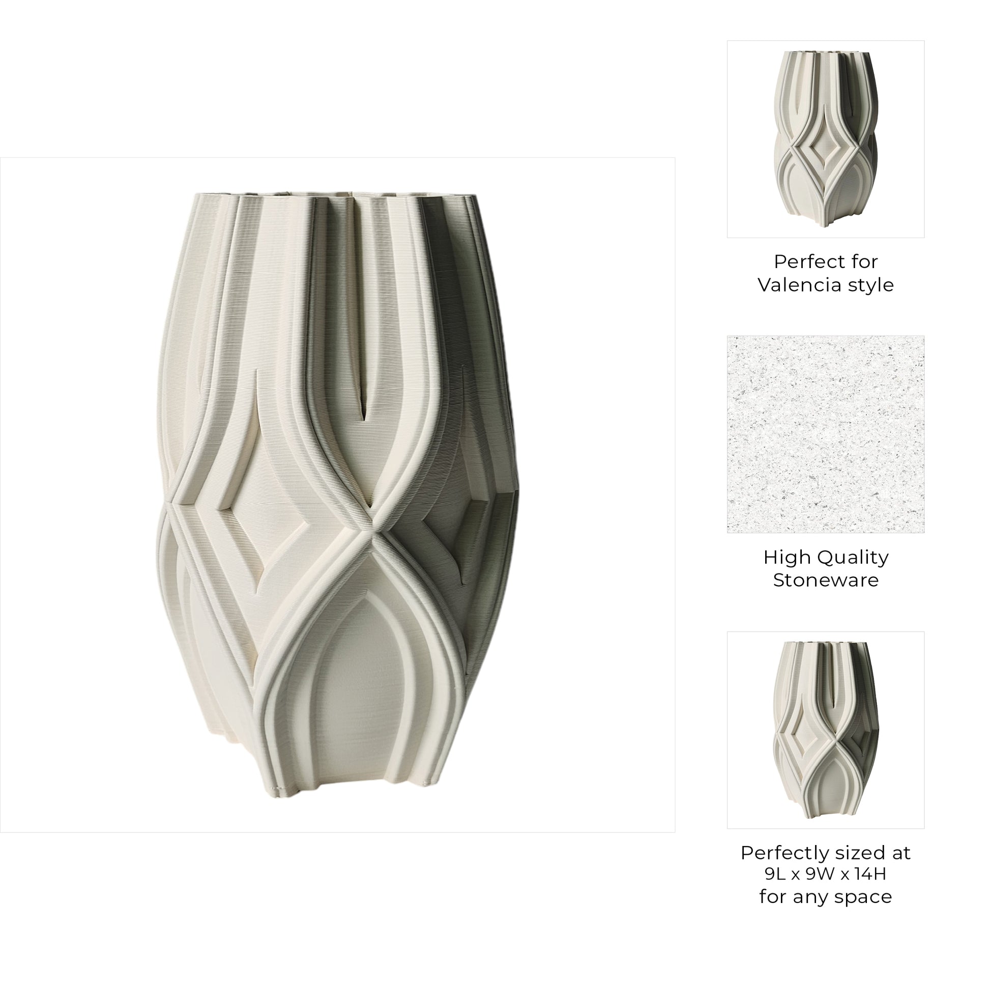 مزهرية سالفورد المطبوعة ثلاثية الأبعاد Salford 3d Printed Vase