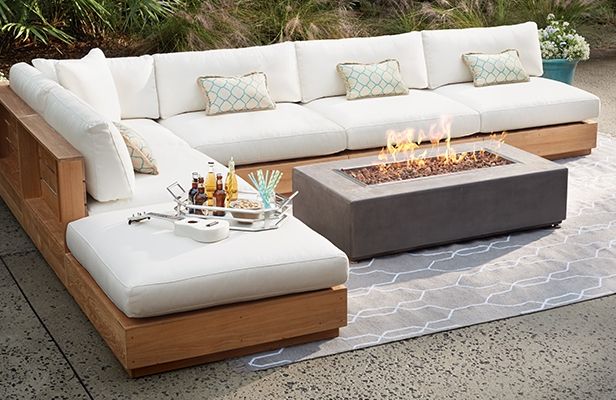 Royal | ForestEdge Outdoor Seating Set – White – 300×220×75 cm