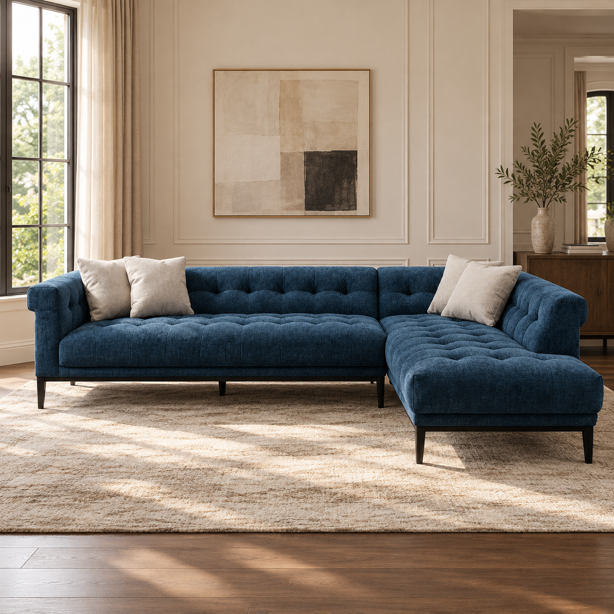 Agate Navy Sectional Raf