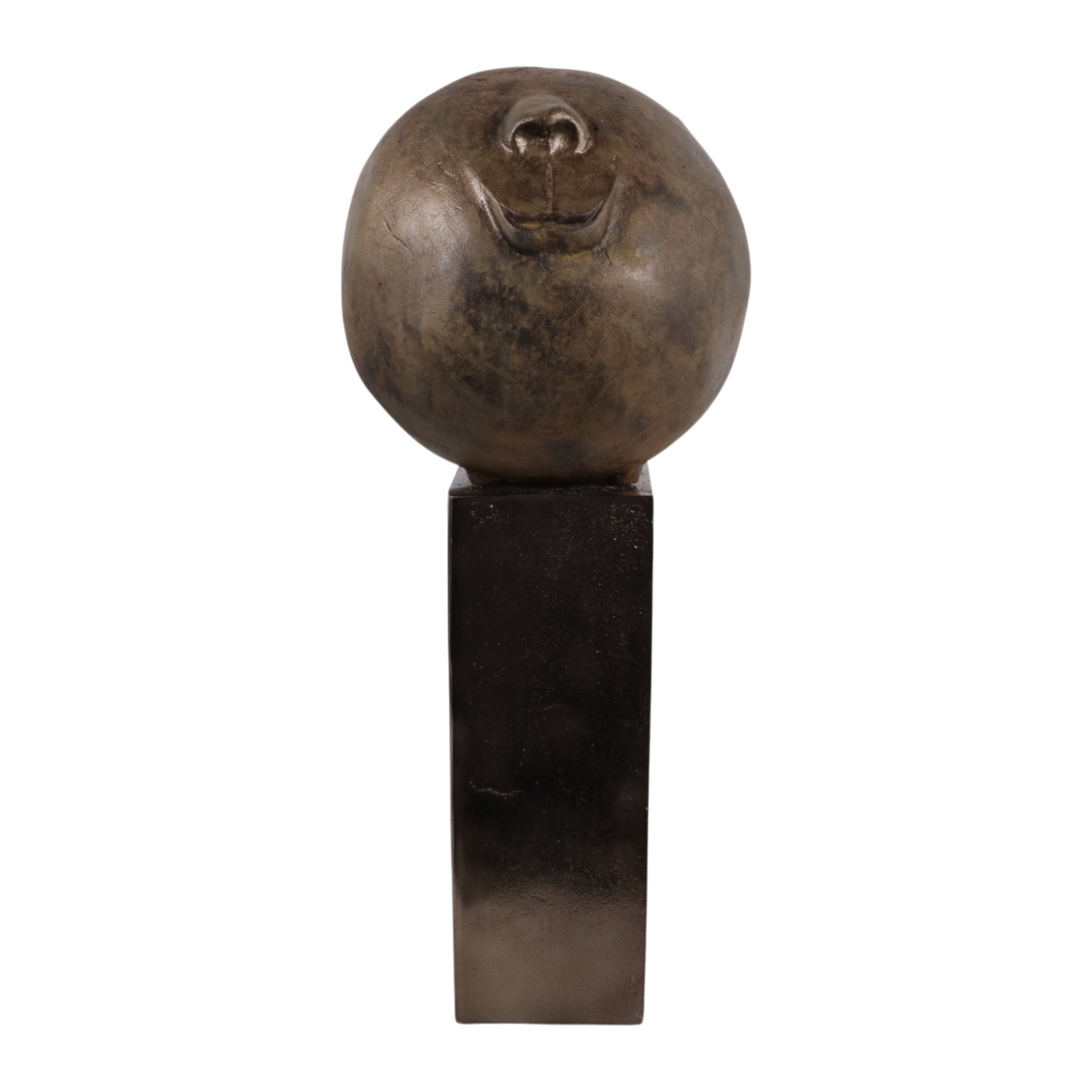22x9" Smiley Head On Pedestal, Multi Table Decors| Sagebrook Home