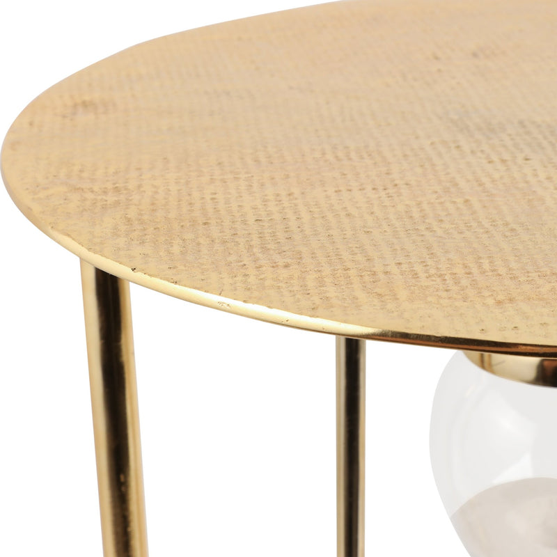 23" Chena Gold Hourglass Table - Al Rugaib Furniture
