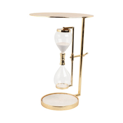 23" Chena Gold Hourglass Table - Al Rugaib Furniture
