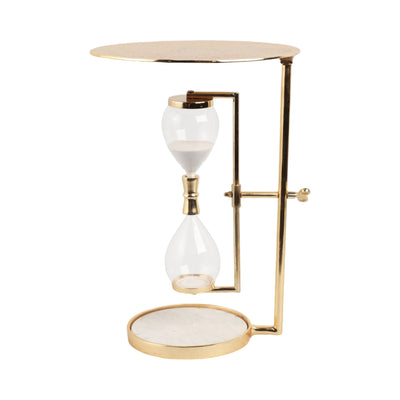 23" Chena Gold Hourglass Table - Al Rugaib Furniture