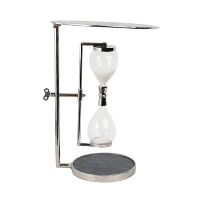 23" Chena Silver Hourglass Table - Al Rugaib Furniture