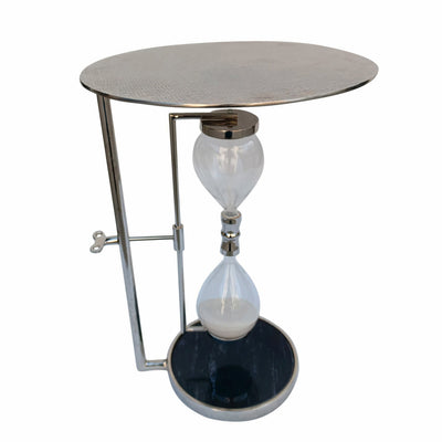 23" Chena Silver Hourglass Table - Al Rugaib Furniture