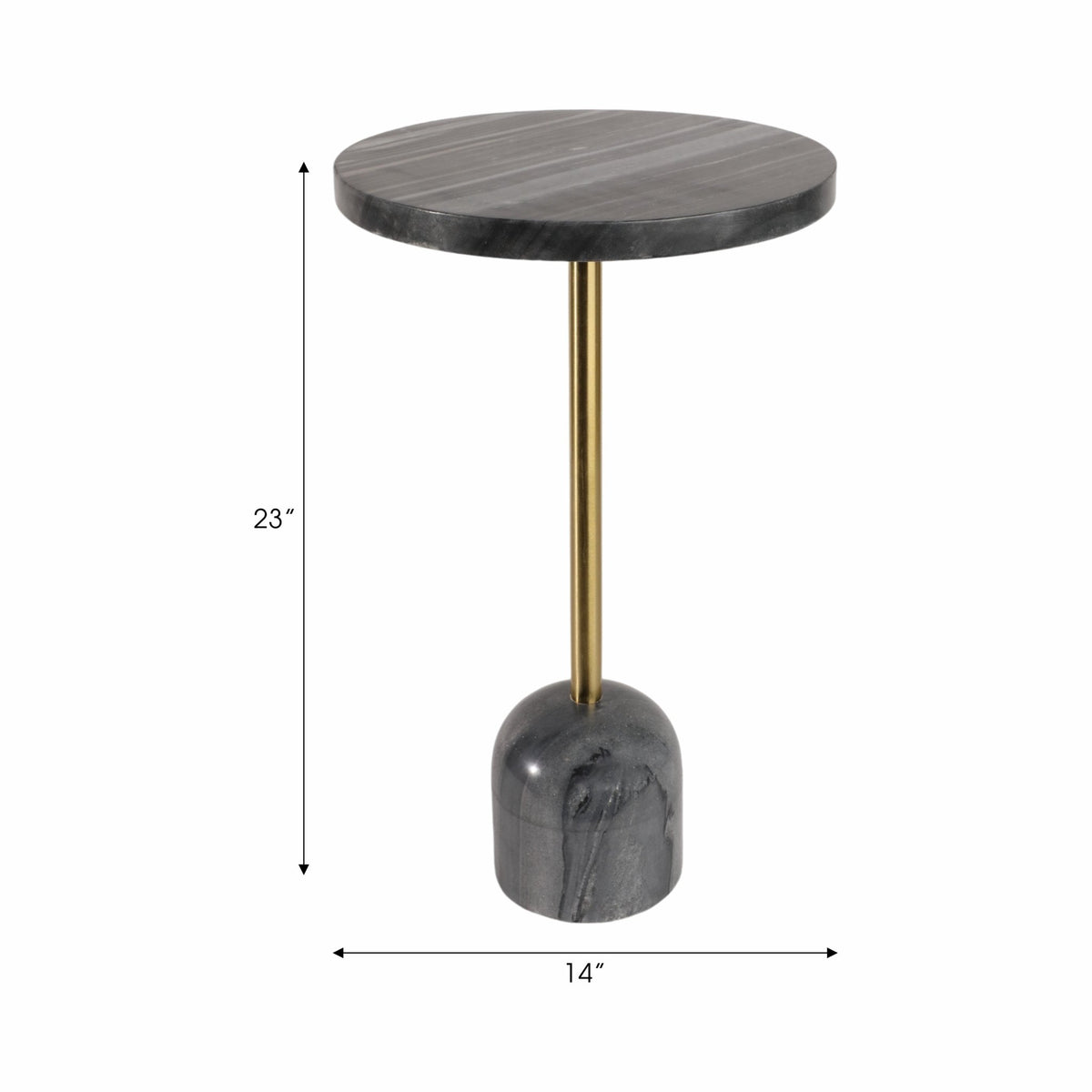 23" OXFORD SHORT MARBLE TABLE KD Accent & End Tables| Sagebrook Home