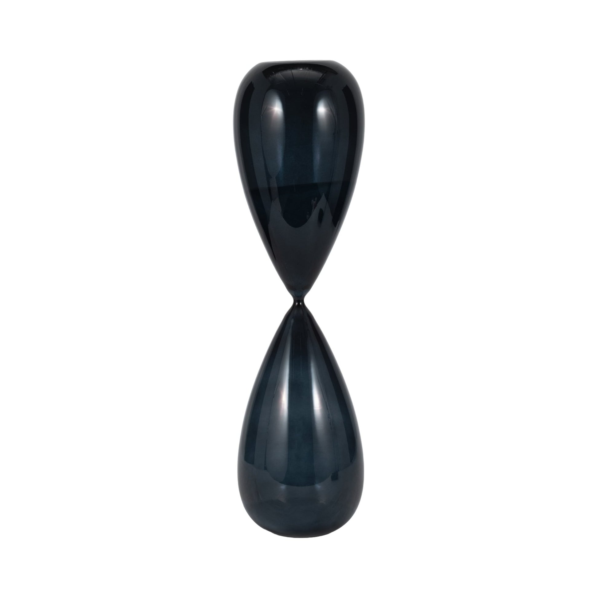 23" Sahini Large Navy Hourglass Table Decors| Sagebrook Home