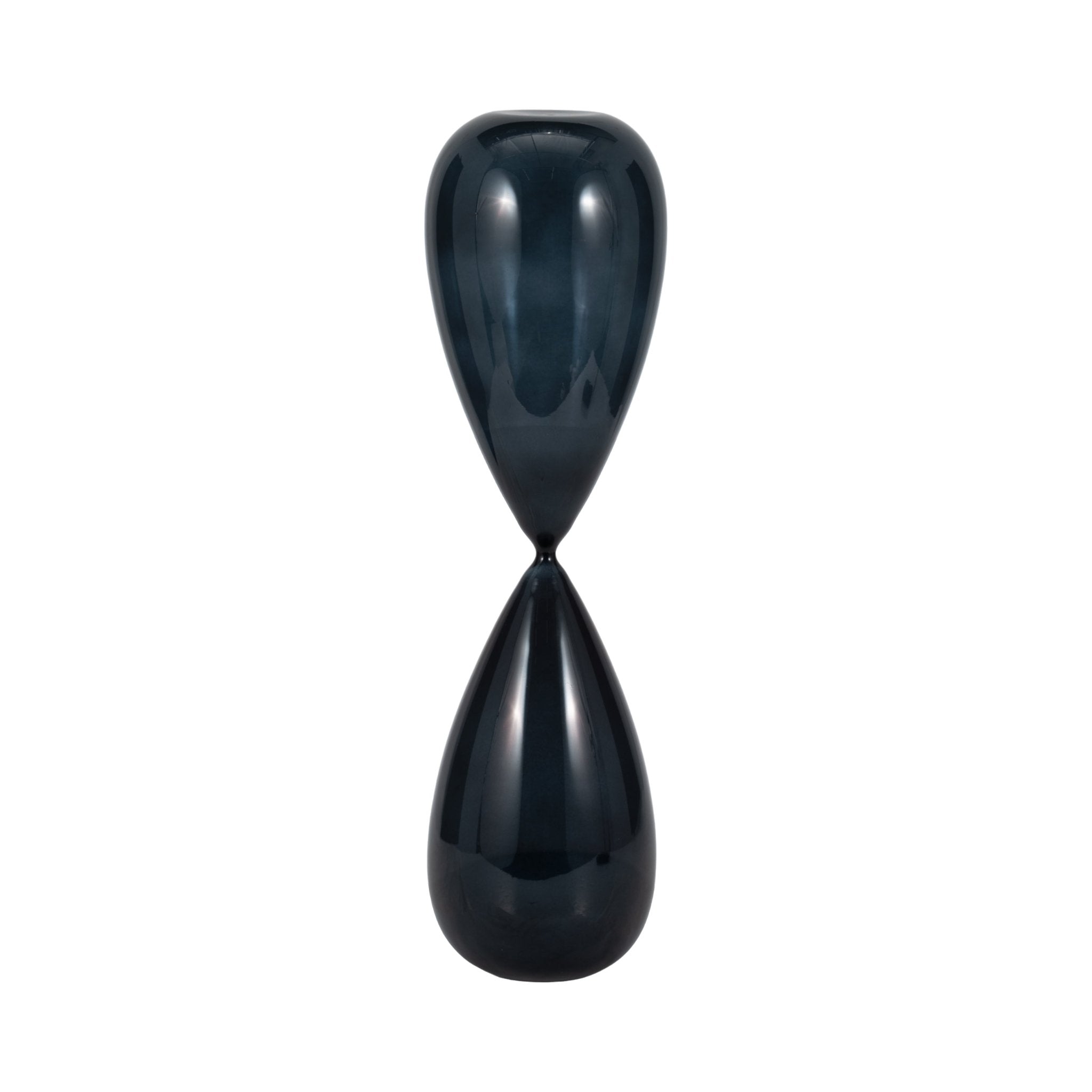 23" Sahini Large Navy Hourglass Table Decors| Sagebrook Home