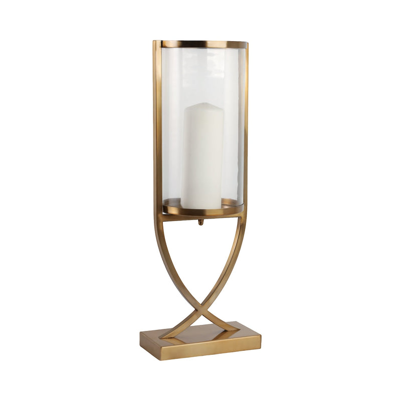 23" Tomah Small Gold Candle Holder - Al Rugaib Furniture