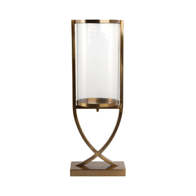 23" Tomah Small Gold Candle Holder - Al Rugaib Furniture