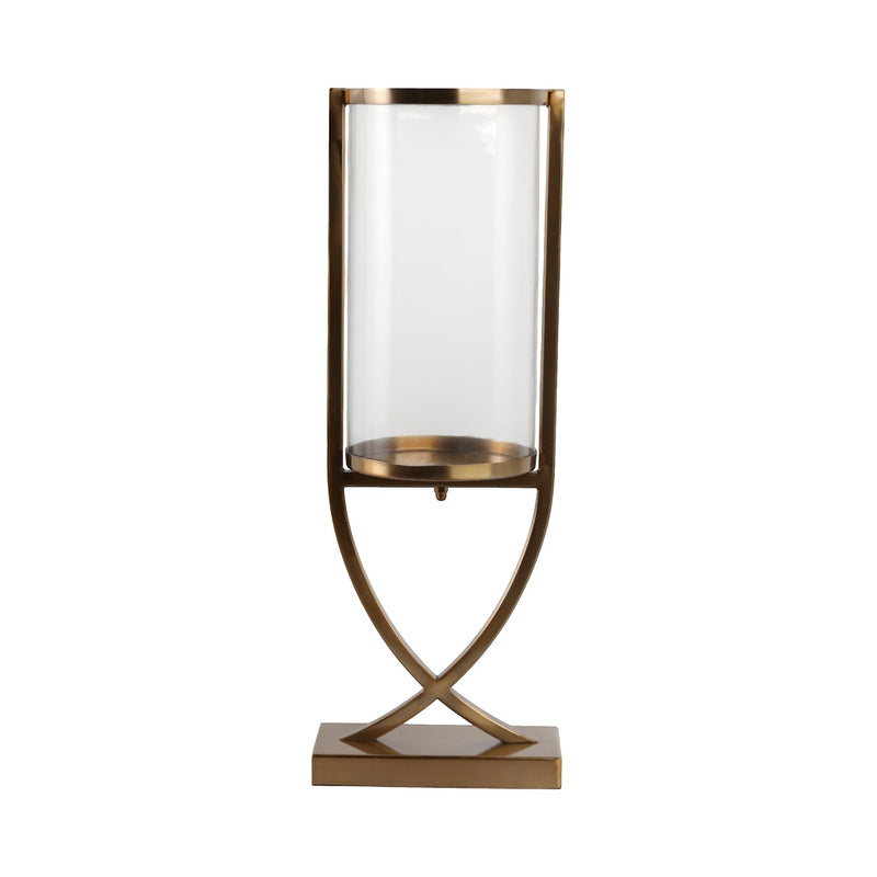 23" Tomah Small Gold Candle Holder - Al Rugaib Furniture