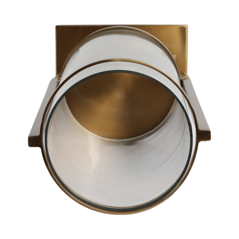 23" Tomah Small Gold Candle Holder - Al Rugaib Furniture