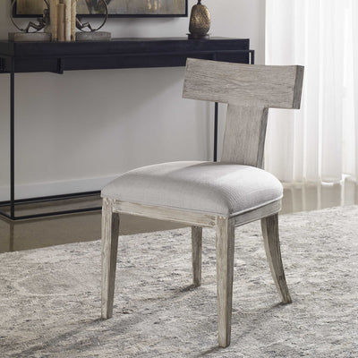Idris Armless Chair, White