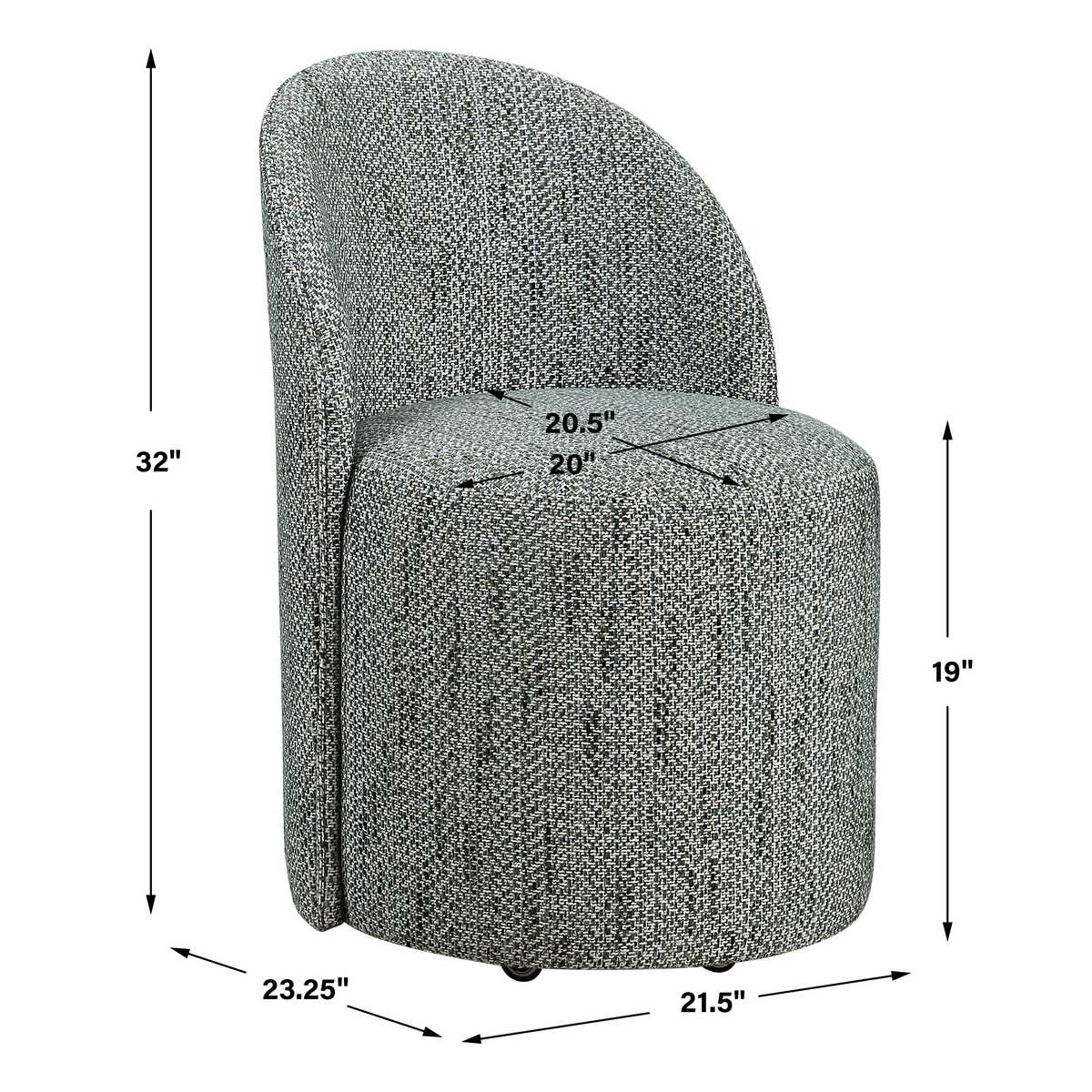Roll With It Dining Chair, Teal