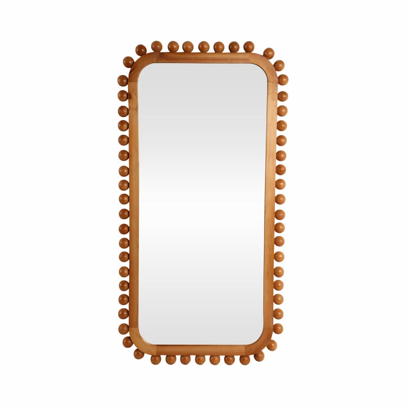 23x45" Knobby Rectangular Mirror, Natural - Al Rugaib Furniture