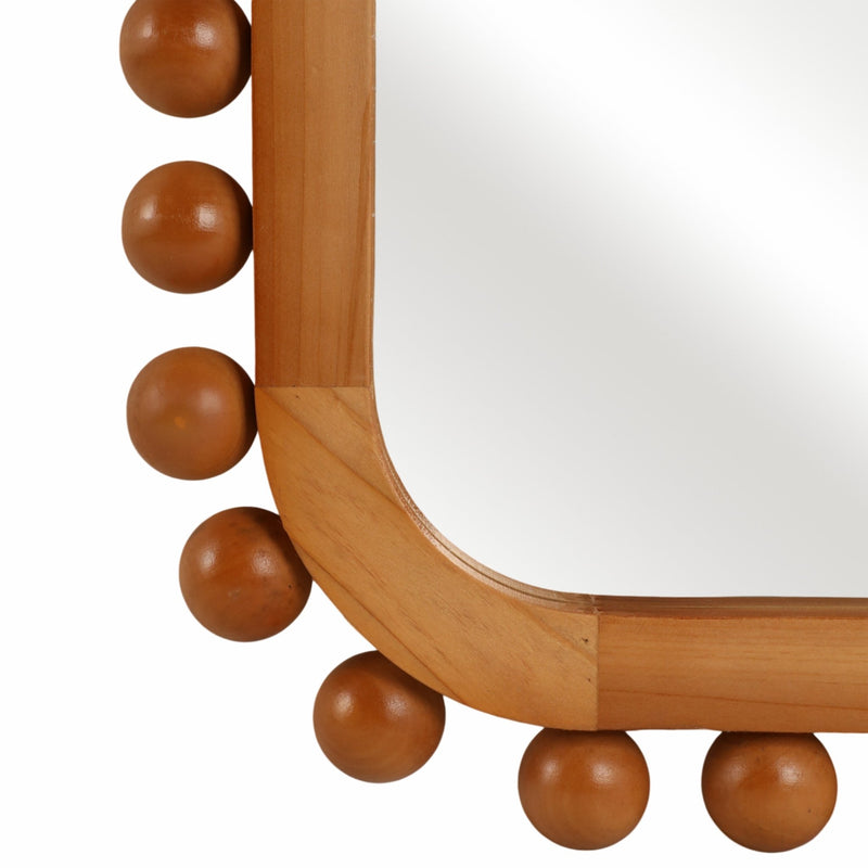 23x45" Knobby Rectangular Mirror, Natural - Al Rugaib Furniture