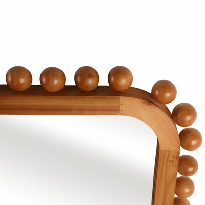 23x45" Knobby Rectangular Mirror, Natural - Al Rugaib Furniture