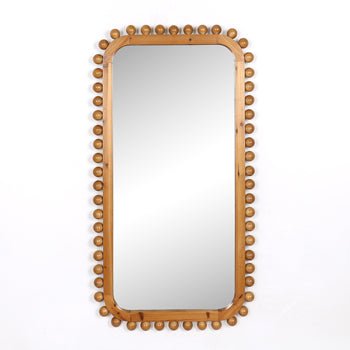 23x45" Knobby Rectangular Mirror, Natural - Al Rugaib Furniture