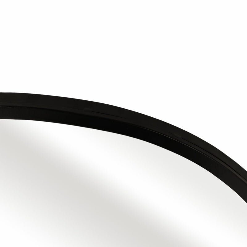 23x55" Curvy Edged Leaner Mirror, Black - Al Rugaib Furniture