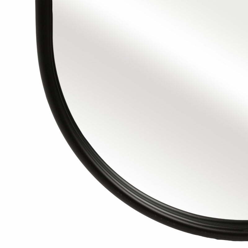 23x60 Rounded Standing Mirror, Black - Al Rugaib Furniture