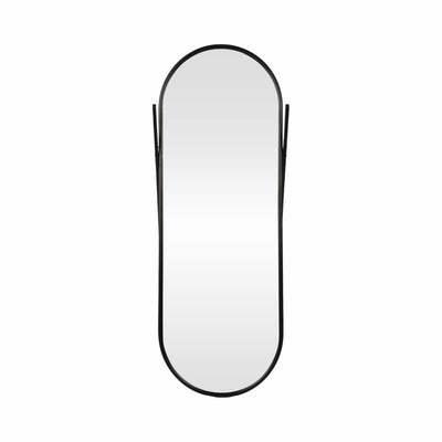 23x60 Rounded Standing Mirror, Black - Al Rugaib Furniture