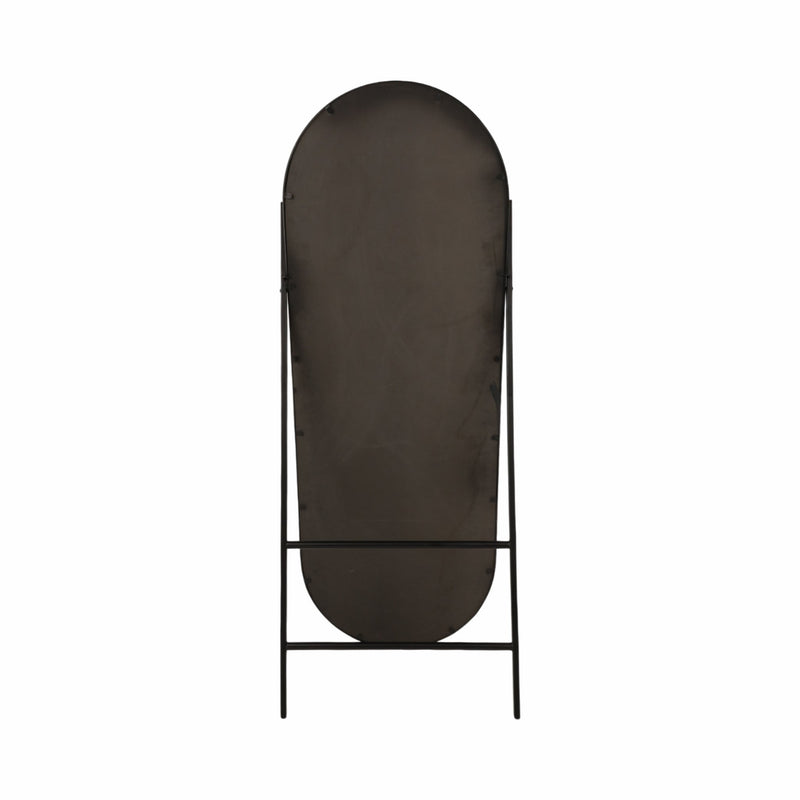 23x60 Rounded Standing Mirror, Black - Al Rugaib Furniture