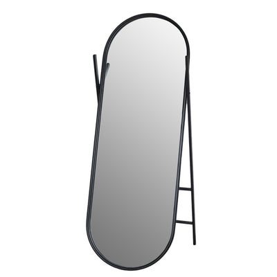 23x60 Rounded Standing Mirror, Black - Al Rugaib Furniture