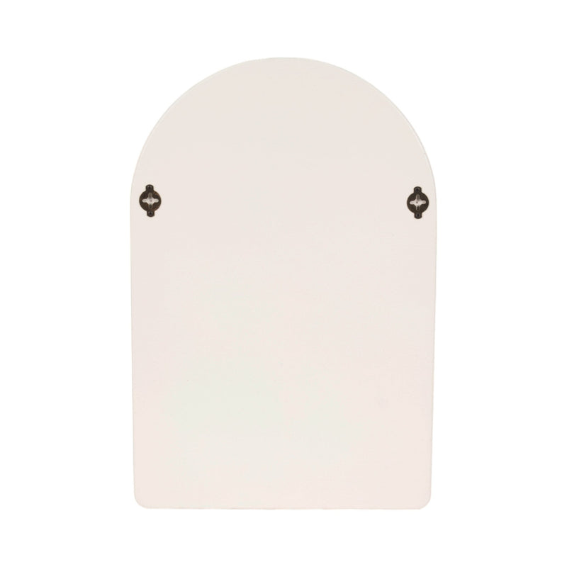 24" Arch Rough Finish Wall Shelf, White - Al Rugaib Furniture