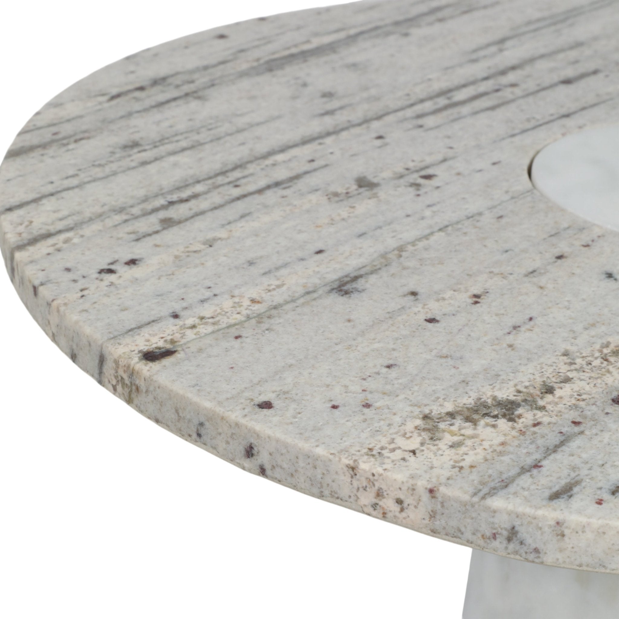 24" Cassiope Granite And Marble Accent Table Accent & End Tables| Sagebrook Home