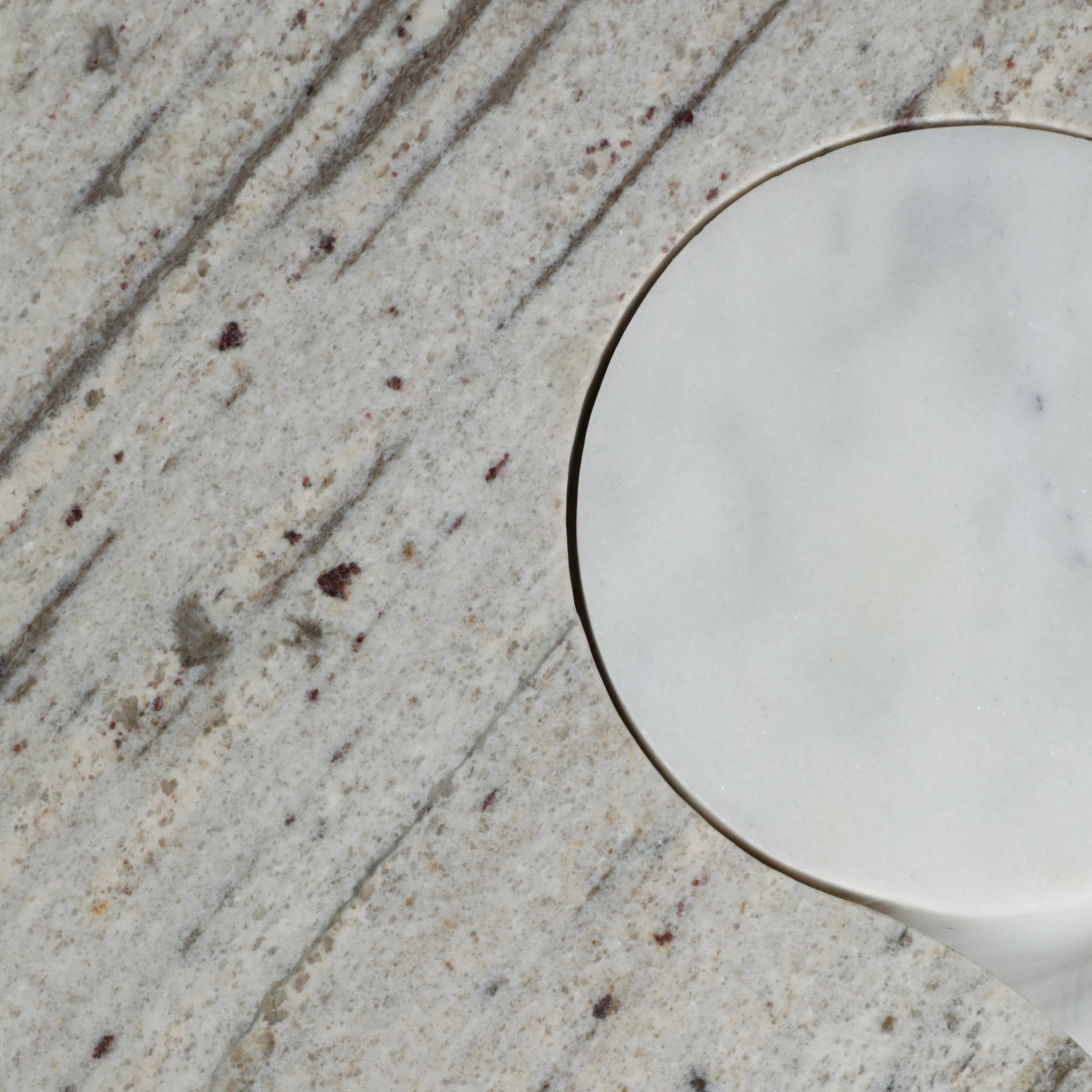 24" Cassiope Granite And Marble Accent Table Accent & End Tables| Sagebrook Home