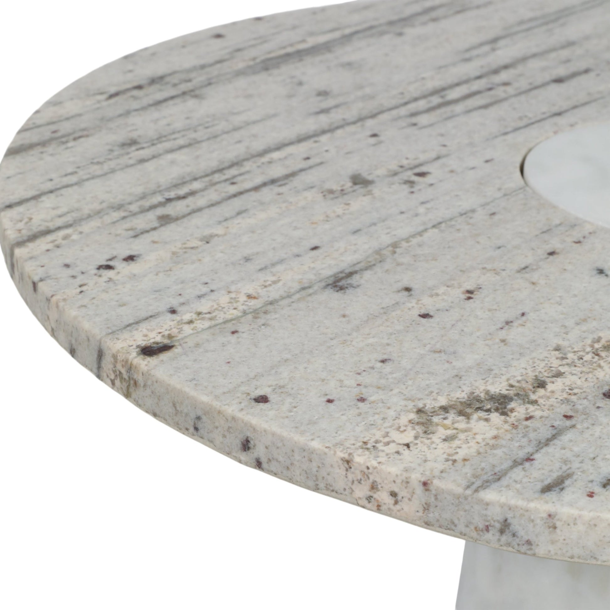 24" Cassiope Granite And Marble Accent Table Accent & End Tables| Sagebrook Home
