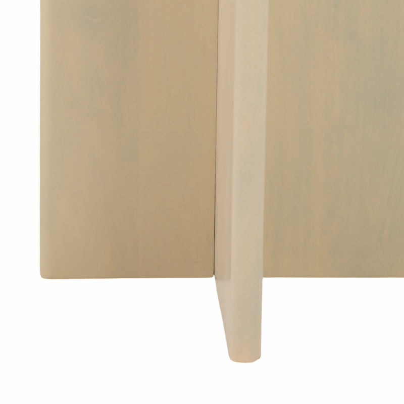 24" CONNLEY MEDIUM MARBLE AND WOOD ACCENT TABLE - Al Rugaib Furniture