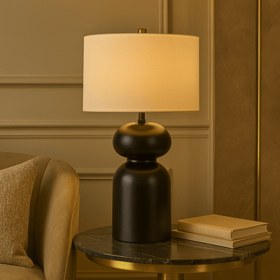24" CRESTIN CERAMIC TABLE LAMP - Al Rugaib Furniture
