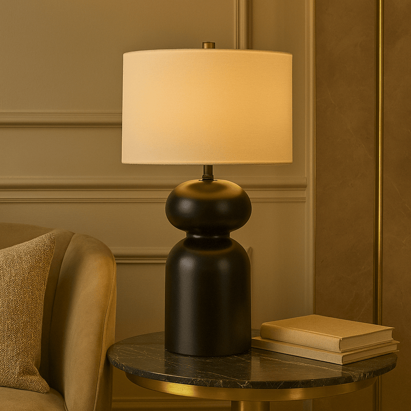 24" CRESTIN CERAMIC TABLE LAMP - Al Rugaib Furniture