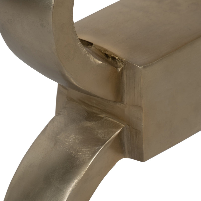 24" Dephine Gold Link Table - Al Rugaib Furniture