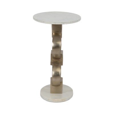 24" Dephine Gold Link Table - Al Rugaib Furniture