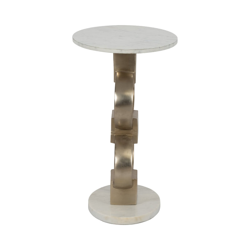24" Dephine Gold Link Table - Al Rugaib Furniture
