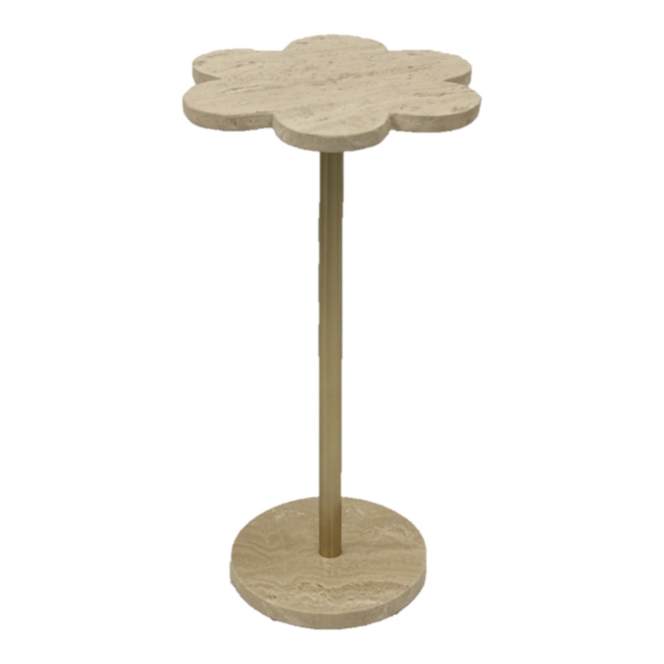 24' FLOWER TRAVERTINE TABLE Accent & End Tables| Sagebrook Home