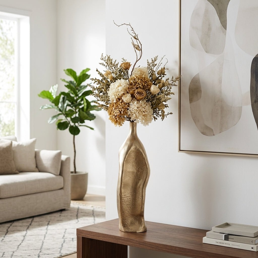 24" Galion Large Gold Metal Vase Vases and Jars| Sagebrook Home