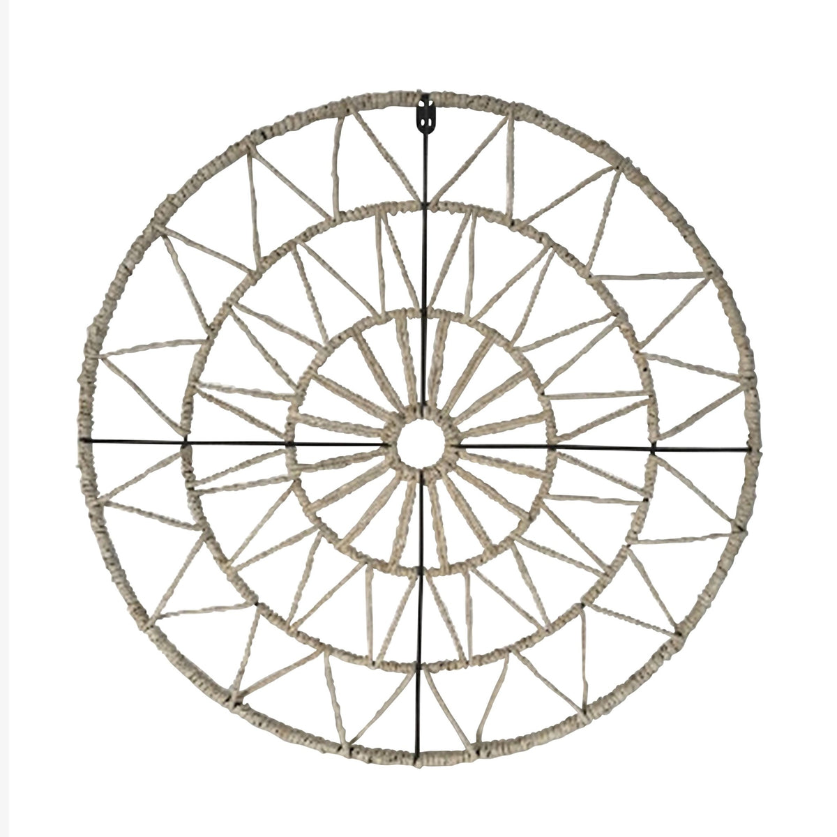 24" GEOMETRIC CIRCLE WALL ART, NATURAL Wall Decors| Sagebrook Home